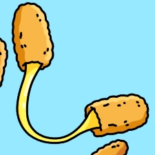 Mozarella Stick Coloring Page