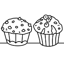 Muffin Duo Coloring Page