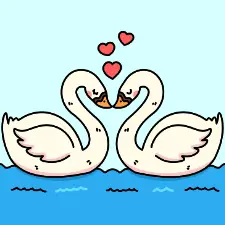 My Swan And Only Coloring Page