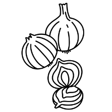 Onion Coloring Page