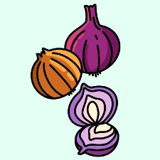 Onion Coloring Page