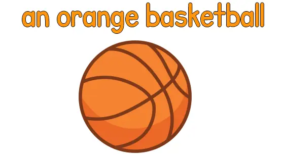 An Orange Basketball Coloring Page