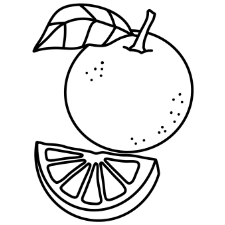Orange Coloring Page