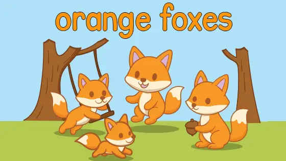 An Orange Fox Coloring Page