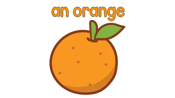 An Orange Coloring Page