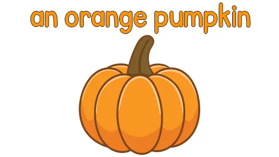 An Orange Pumpkin Coloring Page