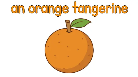 An Orange Tangerine Coloring Page