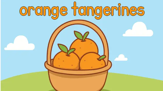 Orange Tangerines Coloring Page