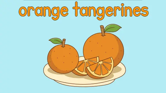 Orange Tangerines Coloring Page