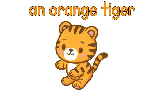 An Orange Tiger Coloring Page
