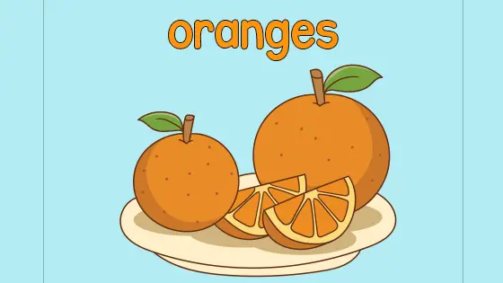 Oranges Coloring Page