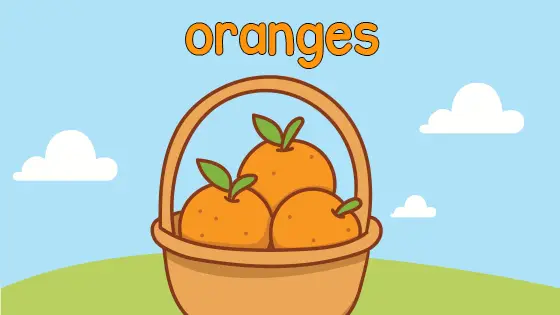 Oranges Coloring Page