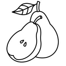 Pear Coloring Page