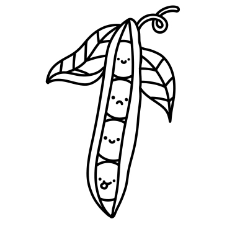 Peas Coloring Page