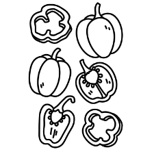 Peppers Coloring Page