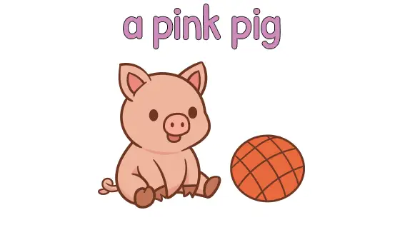 A Pink Pig Coloring Page