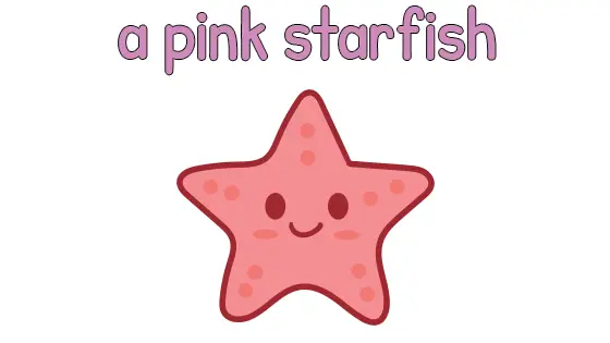 A Pink Starfish Coloring Page