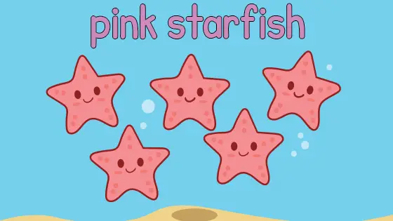 Pink Starfish Coloring Page