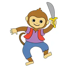 Pirate Monkey With A Sword Picture