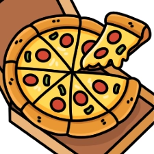 Pizza Coloring Page