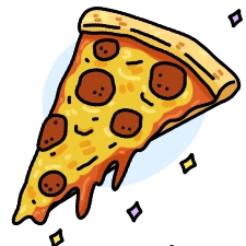Pizza Slice Coloring Page