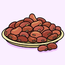 Plate Of Beans Coloring Page