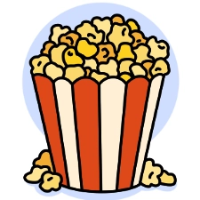 Popcorn Coloring Page