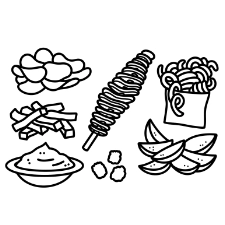 Potato Galore Coloring Page