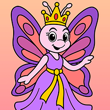 Princess Butterfly Printable