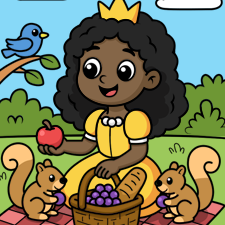 Princess At The Picnic Printable