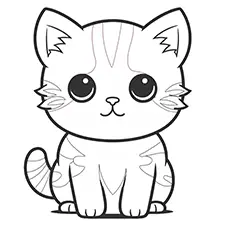 Printable Cat Colouring Pages Black & White