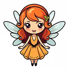 Printable Fairy Coloring Page