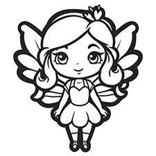 Printable Fairy Coloring Sheets Black & White