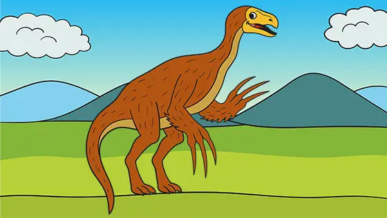 Printable Therizinosaurus Coloring Pages Free PDF Download Color Example