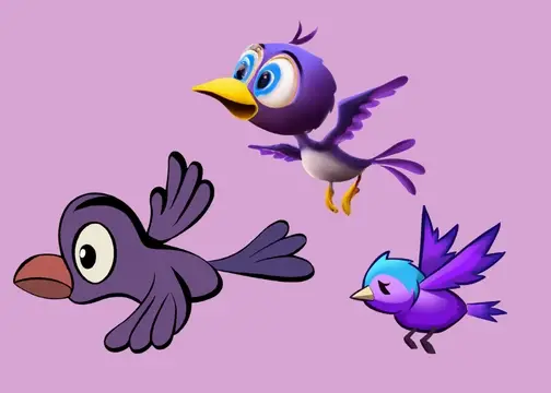 Purple Birds