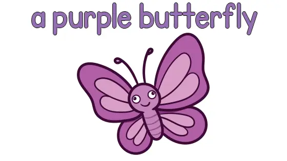 A Purple Butterfly Coloring Page