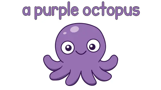 A Purple Octopus Coloring Page