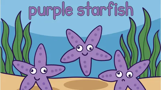 Purple Starfish Coloring Page