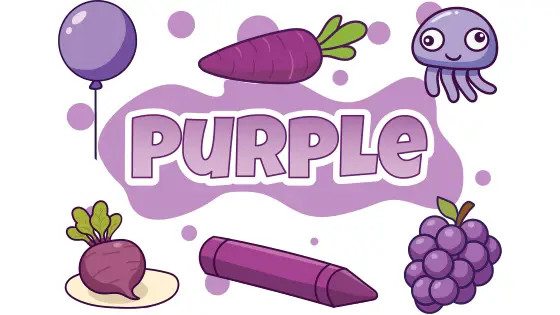 Purple Things Coloring Page