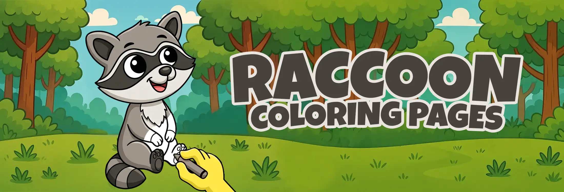 Raccoon Coloring Pages