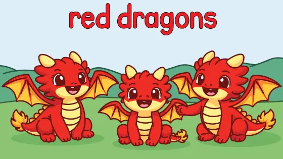 Red Dragons Printable