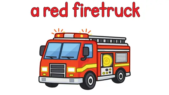A Red Firetruck Printable