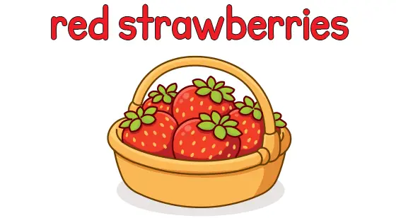 Red Strawberries Printable