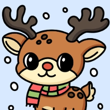 Reindeer Coloring Page