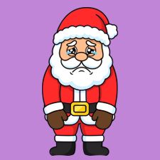 Sad Santa Printable