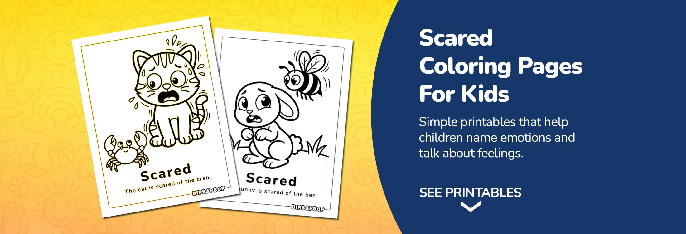 Scared Emotion Coloring Pages
