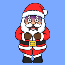 Scared Santa Printable