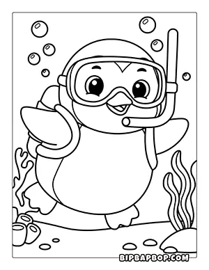 scuba penguin