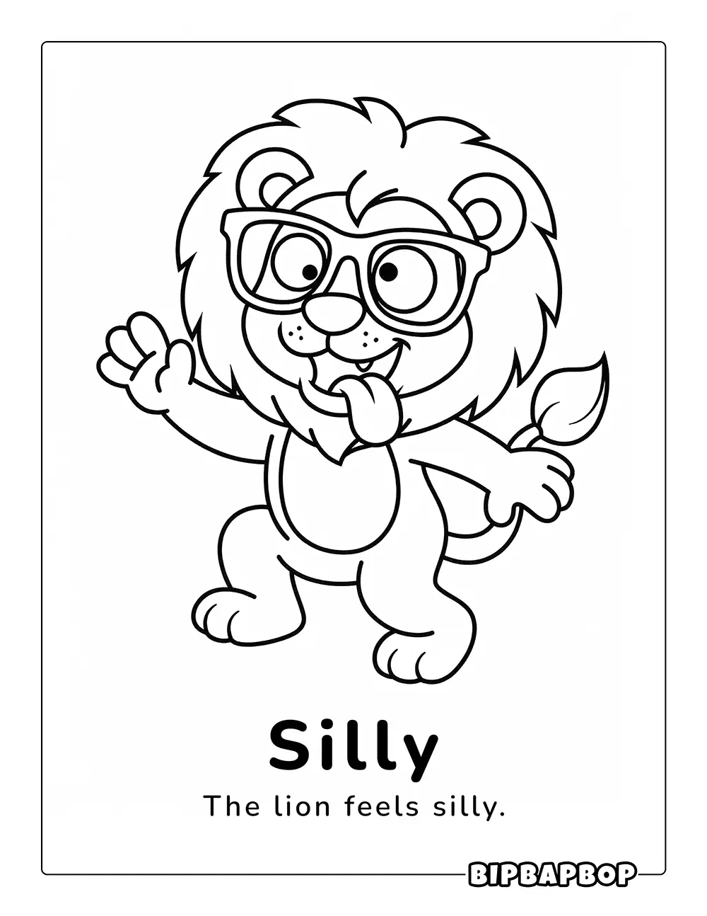 A silly lion