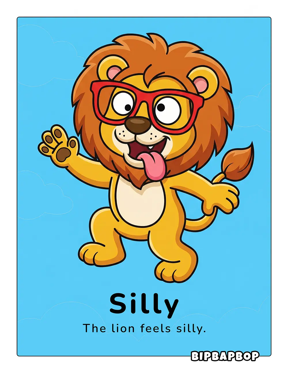 The lion feels silly